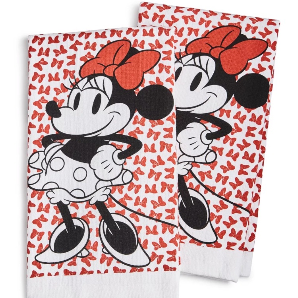 NEW 2 Pack Disney Minnie Kitchen Towels